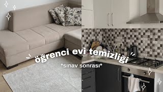 SINAV HAFTASINDAN SONRA AŞIRI DAĞILMIŞ ÖĞRENCİ EVİ TEMİZLİĞİ…