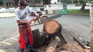 Th chainsaw guy log testing Stihl 056 Magnum II 5 13