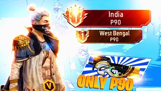 TOP 1 INDIA weapon Glory in P90 Pushing 🔥 | Ep-1