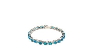 Rarities Blue Opal and Zircon Bracelet