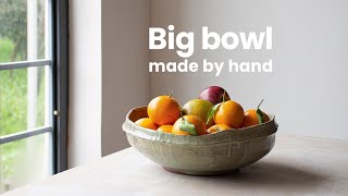 How to make a large ceramic bowl by hand: no pottery wheel