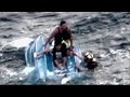 Dad and His Sons Get Rescued After Their Boat Capsizes