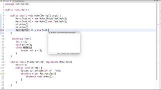 7 Nested interfaces