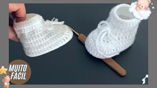 STEP BY STEP CROCHET SHOES WITH HIGH STITCH ONLY, VERY EASY