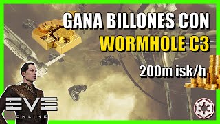 💰 Farmeo de wormhole C3 con Praxis 💰 || EvE Online 2024