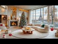 relaxing morning winter in paris apartment ❄️ smooth piano jazz for holiday comfort and stress