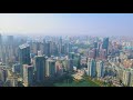 4k 100% royalty free stock footage urban cbd in jianghan wuhan aerial view no copyright video