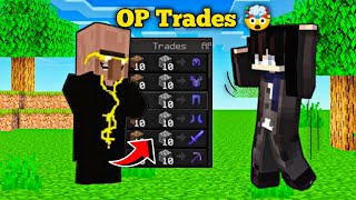 Minecraft But, Villagers Trade OP Items ll Minecraft Hindi Gameplay ll