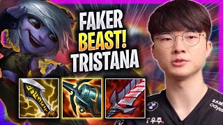 FAKER IS A BEAST WITH TRISTANA! - T1 Faker Plays Tristana MID vs Cassiopeia! | Season 2023