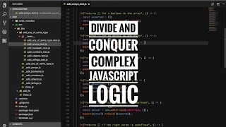 Divide and conquer complex Javascript logic