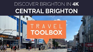 Central Brighton UK 4K Walking Tour - Top shopping areas, Best restaurants \u0026 pubs - Travel Toolbox