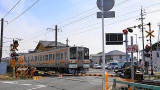 東海道本線【№417】川崎街道踏切・通過・走行映像（島田駅⇔六合駅）静岡県島田市本通７丁目（JR・鉄道・旅客列車・電車）