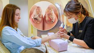 Nail Art ASMR, Quiet VIP Nail Salon in Tokyo, Goldfish and Crane Design, Real Sounds