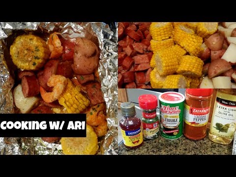 Shrimp Boil Foil Packets | Cooking w/ Ari Shrimp Boil Foil Packets | Cooking w/ Ari