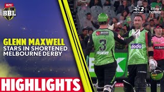 Melbourne Stars' Glenn Maxwell Smacks Hat-trick of 6s in Chase of 97 vs Renegades | BBL Highlights