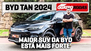 BYD Tan 2024 MELHORA alcance e torque para ameaçar Audi, BMW e Mercedes