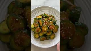 Refreshing Korean Summer Salad - Cucumber Kimchi #shorts