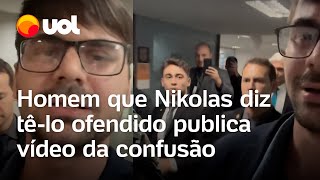 Homem que Nikolas diz que o ofendeu na Câmara publica vídeo da confusão: ‘Só falei que não trabalha’