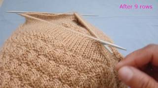 V- Shape Neck Knitting | Double Border | Sui se bnd hone wala neck