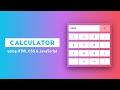 Build a Calculator using HTML CSS & JavaScript