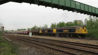 GBRf 20905 \u0026 20901 T\u0026T 66757 - 7X08 S Stock Move, Derby 23/04/19.