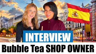 Madrid's Hottest New Bubble Tea Shop ~ Owner Interview!