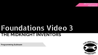 FRC Programming Foundations - Video 3