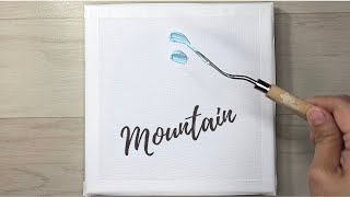 Beautiful Mountain Acrylic Painting /Relaxing & Satisfying /Easy Step by Step Painting Technique #04