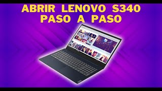 COMO ABRIR Lenovo S340 para instalar RAM, HDD, SDD, o Mantenimiento Paso a Paso | SOPTECO