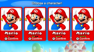 New Super Mario Bros. U Deluxe – 4 Players Walkthrough Co-Op Full Game (All Star Coins)