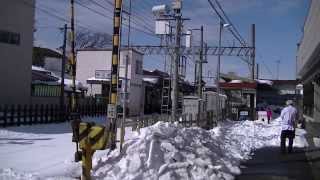 大雪の翌日　京成大混乱