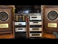 tannoy canterbury se accuphase system deck ll shure cartridge sme tonearm plays dire strait