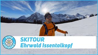 Skitour Ehrwald Issentalkopf: Aufstieg abseits der Piste. Abfahrt über die Piste | Insta360 X2