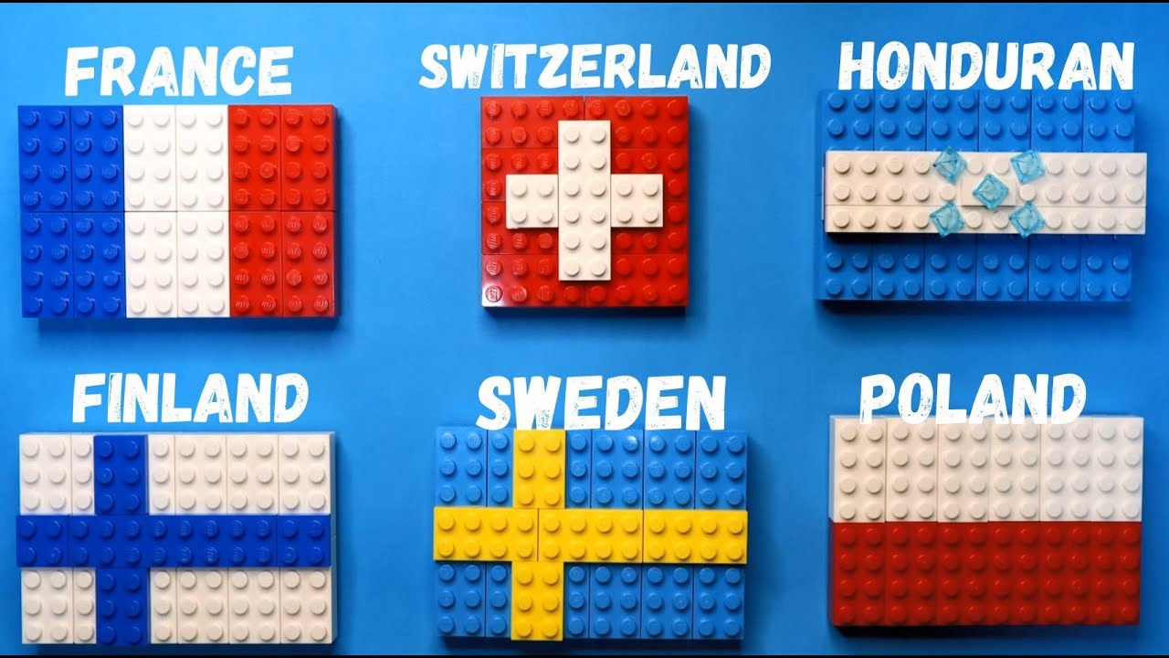 Lego World Flags Tutorial Part 2 Youtube