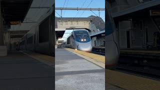 Amtrak Acela 2169 passes osb at 80mph with horn salutes!