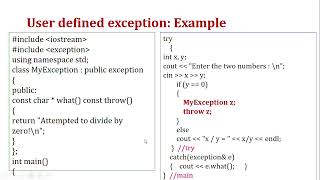 4 4 User defined exception