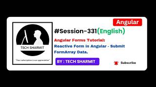 Angular Reactive Forms Tutorial in English: Submit FormArray Data Practical Example (Ep-331)