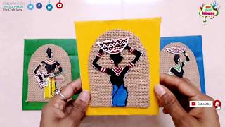 DIY Wall Decor Idea | Low Budget Craft | Handmade | Tribal wall decor idea