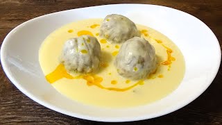 Meatballs with white sauce. Uniquely Delicious!