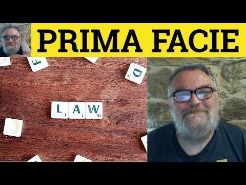 How do you prove prima facie?