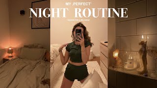MY 'PERFECT' NIGHT ROUTINE as a college student: productive & relaxed *aesthetic*