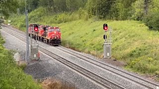 Southbound CN 2528 helper going into yard in Duluth, MN.