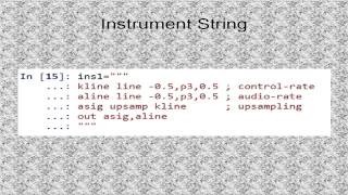 Tutorial 17. Using the Csound Module