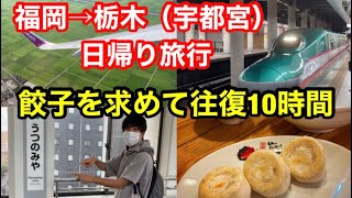 【日帰り旅行】餃子を食べるだけに福岡から栃木宇都宮へ 日帰り旅行 往復10時間の旅 餃子を食べて即帰宅