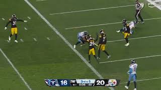 Will Levis Throws A Game Ending Interception Vs Steelers