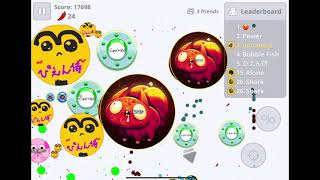 【Agar.io Mobile】深夜の煽り狙い食いライブ鯖 4vs20