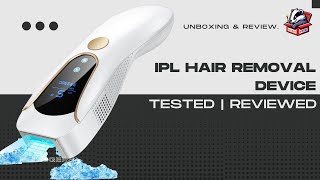 AMINZER IPL Hair Removal Device with Freezing Function - 999,900 Light Pulses, 9 Energy Levels