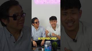 Papa versucht deutsche Namen auszusprechen😂🇻🇳🇩🇪🎙️