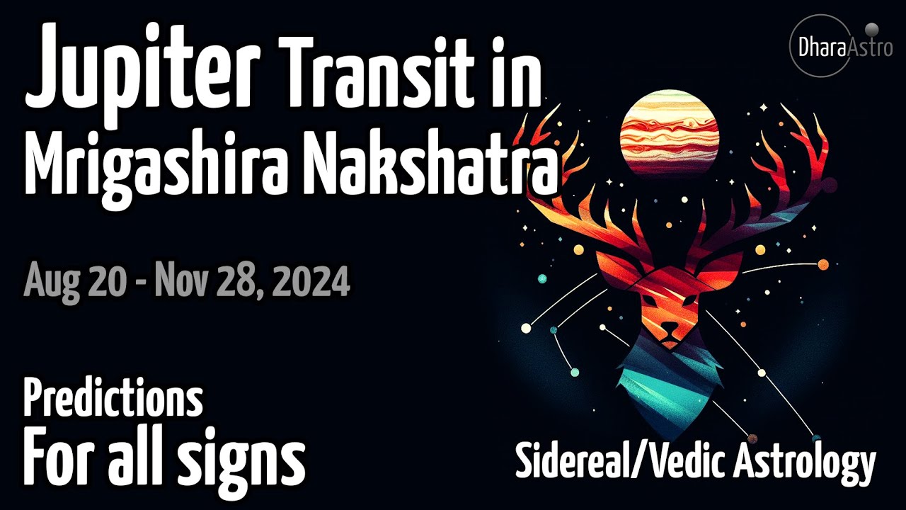 Jupiter Transit In Mrigashira Nakshatra 2024 | Taurus | Aug 20- Nov 28 ...