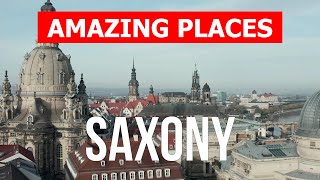 Travel to Saxony, Germany | Cities, tourism, vacation, overview, nature, landscapes | Drone 4k video